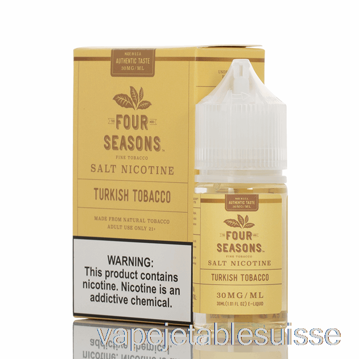 Vape Suisse Sel De Tabac Turc - Quatre Saisons - 30ml 50mg